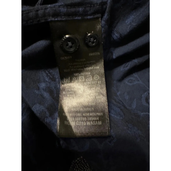 Ted Baker Floral Buttondown Shirt Blue Size 16 L - Picture 6 of 8